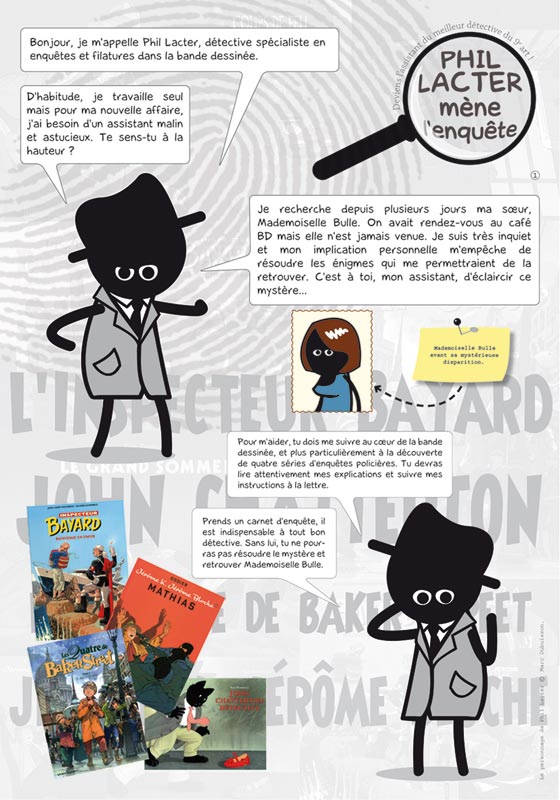 Exposition Phil Lacter, expo interactive bande dessinée et polar